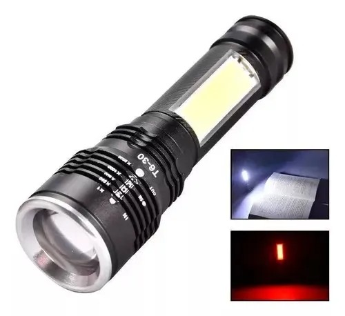 Miniatura 3 de Linterna Tactica Led Recarg Cree T6 Usb